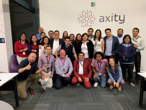 axity team members celebrating TMMi certification
